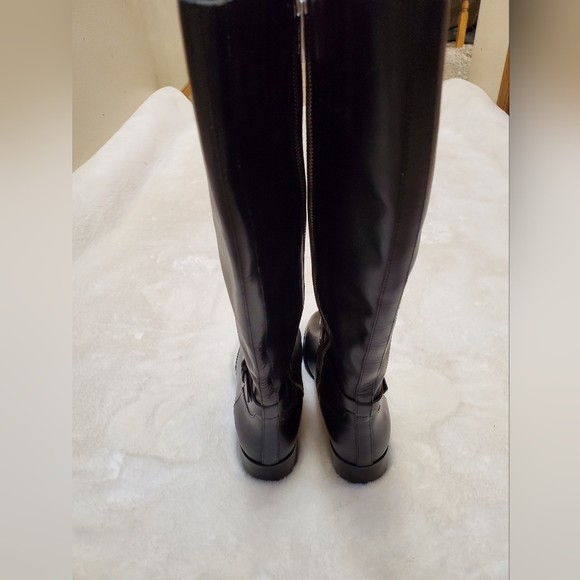 Michael Kors Leather Round Toe Knee High Boots Size 8 - Picture 9 of 16